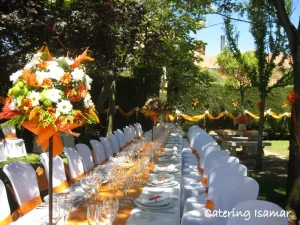 Catering Isamar - mesa preparada para celebración