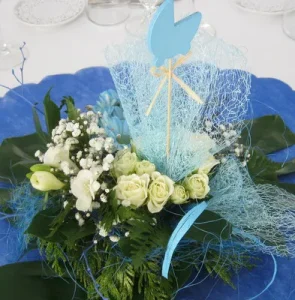 Catering Isamar - ramo de rosas verde claro