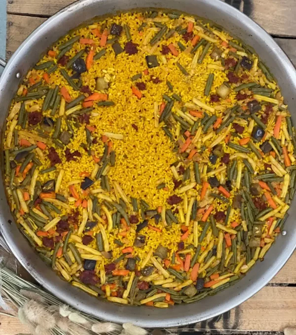 Paella de verduras